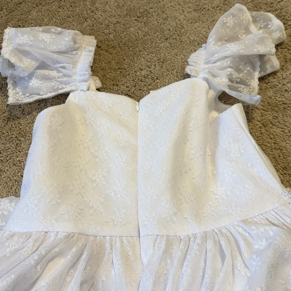 Bonnie Jean White Dress 1st Communion Wedding Size 12 NWT